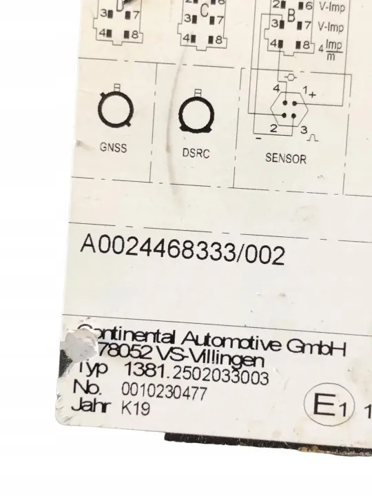 Mercedes Tachograf A0024468333 OEM Begagnad image 4