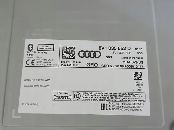Lecteur Multimédia CD/DVD Audi A3 OEM 8V1035652D image 4