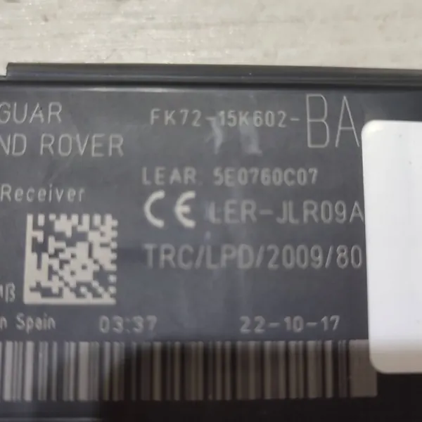 Module sans clé Jaguar OEM FK7215K602AA image 3