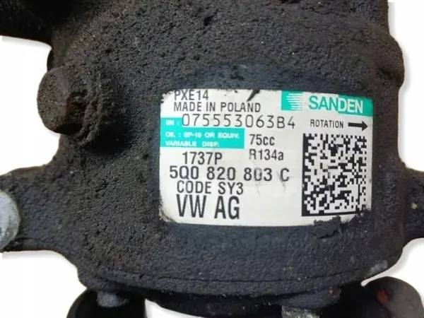 Compressor Ar Condicionado VW OEM 5Q0820803C - Usado image 3
