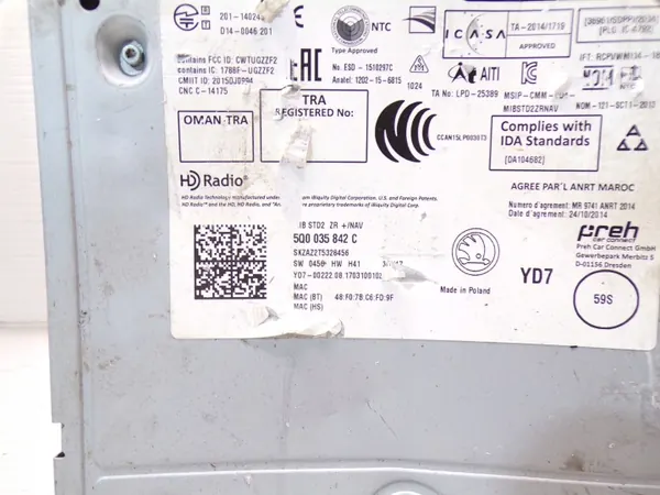 MMI-Leser Wechsler OEM 5Q0035842C für Skoda image 3
