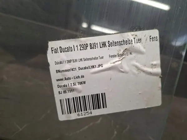 Linker achterruit Fiat Ducato I OEM szyba lewy tyl image 3