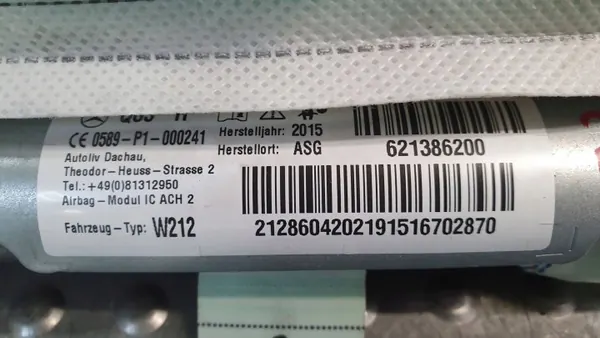 OEM S26380516 Höger gardinairbag Mercedes E-klass image 3