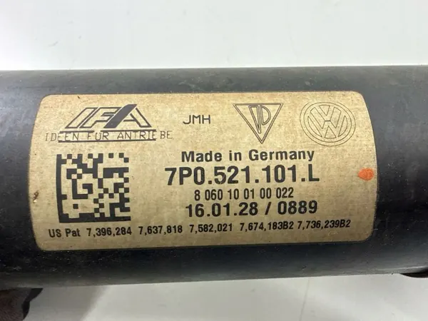 Gebruikte Volkswagen OE 7P0521101L aandrijfas image 7