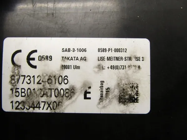 Airbag OEM 0589-P1-000312 voor MINI F56 Voorstoel Links image 3