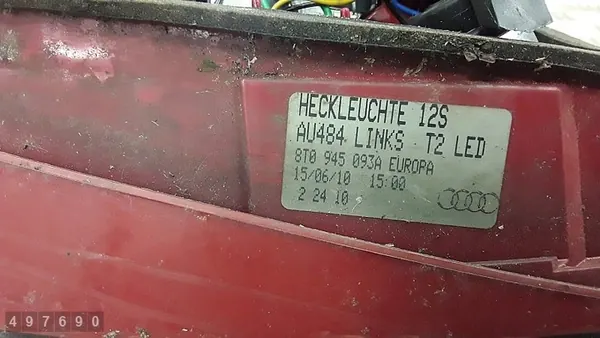 Luz Trasera Izquierda Audi A5 2010 image 5