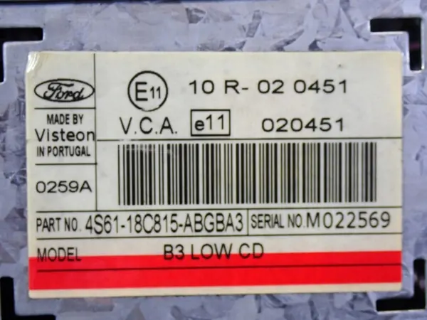 Radio Ford Fiesta MK6 OEM Zawada-383054- Usado image 9