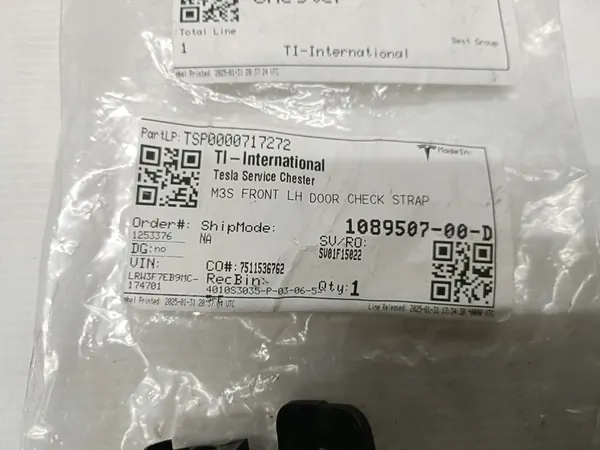TESLA MODEL 3 Parada de Porta Esquerda Dianteira 1089507-00-D image 3