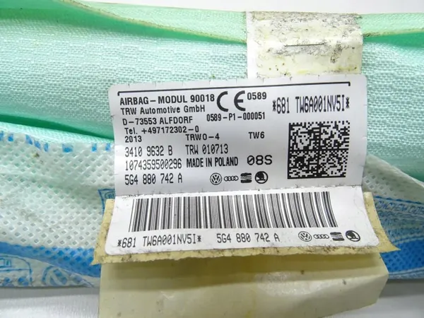OEM 5G4880742A Höger Airbaggardin för VW Golf VII image 6