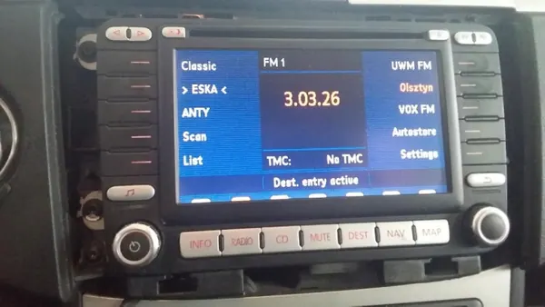 Radio VW Passat B6 CD Navigation d'origine 1K0035198C image 2