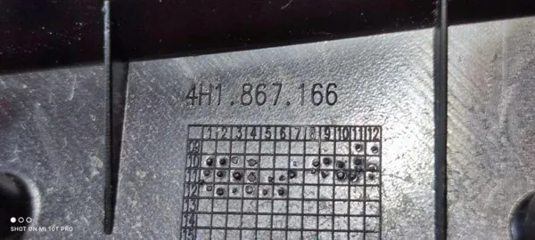OEM 4H1867166 Framdörrens Höger Armstöd - Soul Läder image 5