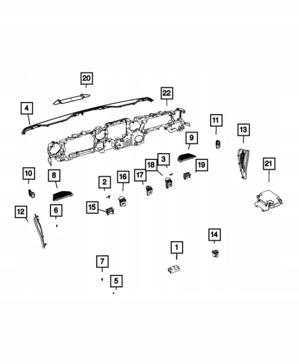 Jeep Kaiutinkalvot OEM JT-6AB45TX7AB - Käytetty image 3