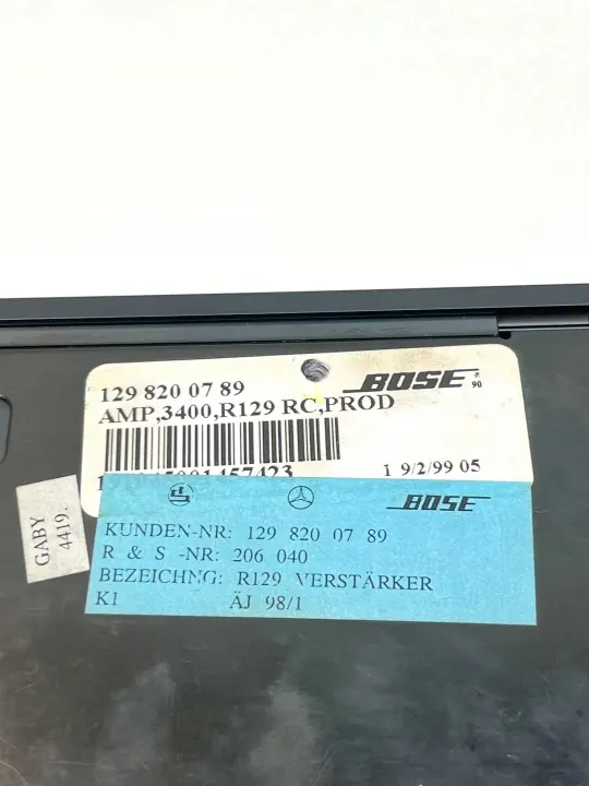Mercedes-Benz Versterker OEM 1298200789 voor SL R129 image 8
