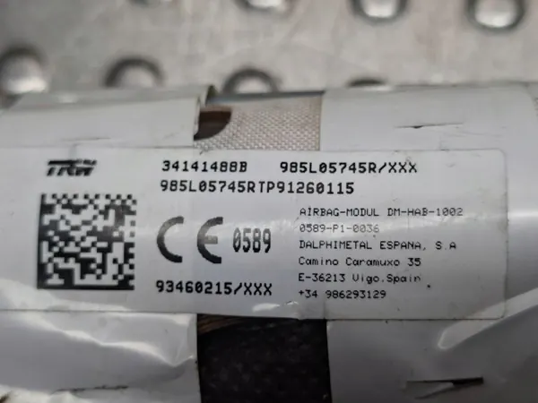 OEM S26279618 Höger Airbaggardin Renault image 4