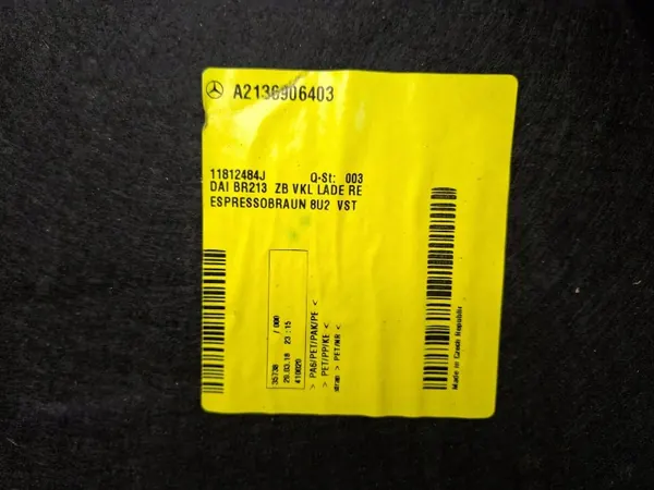 OEM S26372631 Bagageutrymmesmatta höger bak Mercedes W213 image 7