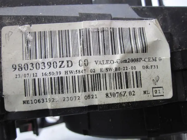 Combinatieschakelaar PEUGEOT 208 I 98030390ZD image 5