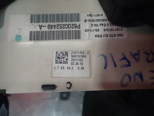 Cuentakilómetros Renault Trafic II 1.9 OEM 8200252449A image 6