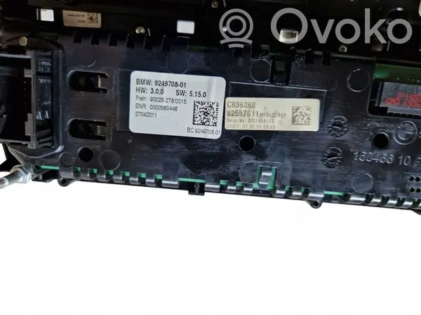 BMW 5 F10 F11 Ilmastointipaneeli 924970801 image 7