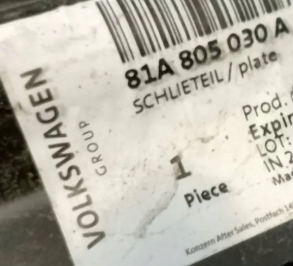 Support de pilier d'aile avant gauche Audi Q2 OEM 81A805030A image 3