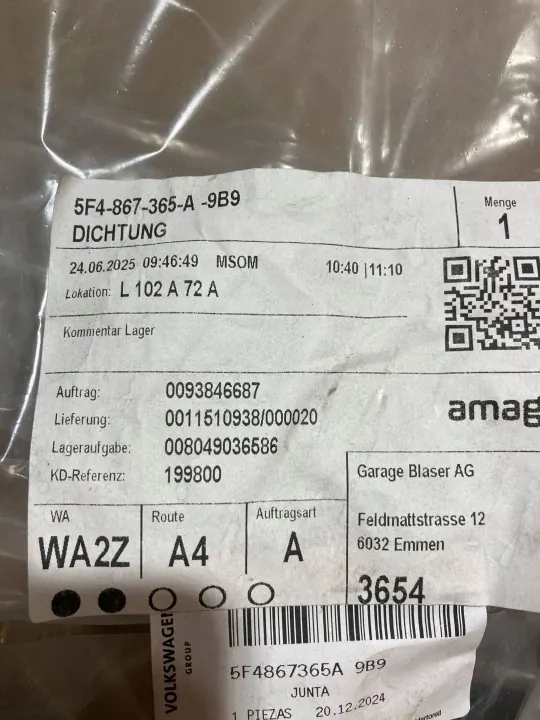 OEM 5F4867365A voordeur links afdichting voor SEAT Leon image 6