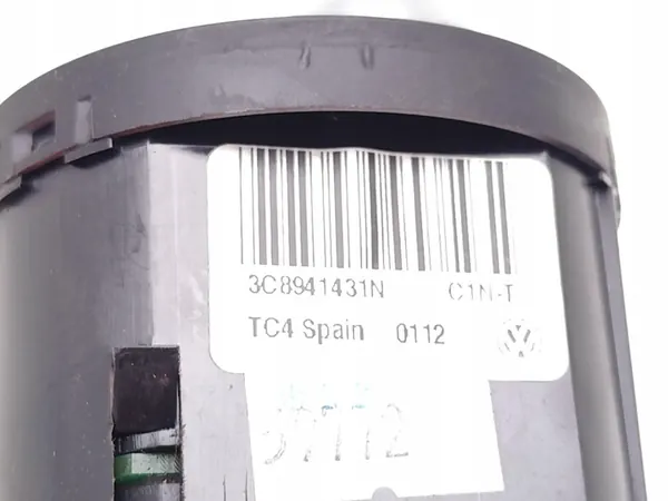 VW Tiguan Lichtschalter 2012 SUV 4/5dr OEM 3C8941431N image 7