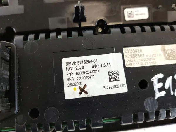 Ilmastointipaneeli BMW 7 F01 F02 F03 F04 2010 9216254 image 3