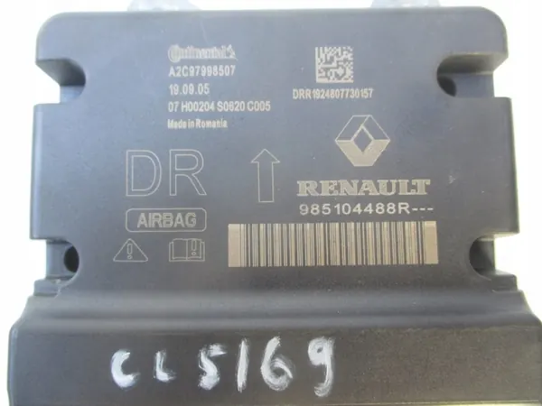 Módulo Sensor Airbag OEM 985104488R para Renault Clio V image 3
