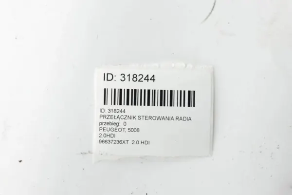 Interruptor de radio OEM 96637236XT para Peugeot 5008 image 6