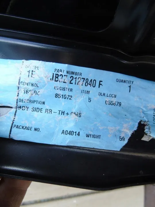 Panneau quart arrière droit OEM JB3Z 2127840F - Occasion image 8