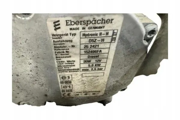 Webasto Lämmitys OEM 152496FA Toyota Auris 1.4L image 6