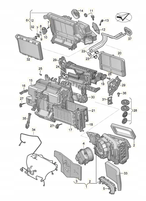 Evaporador de Ar Condicionado Audi Q5 SQ5 4M1820023 image 9