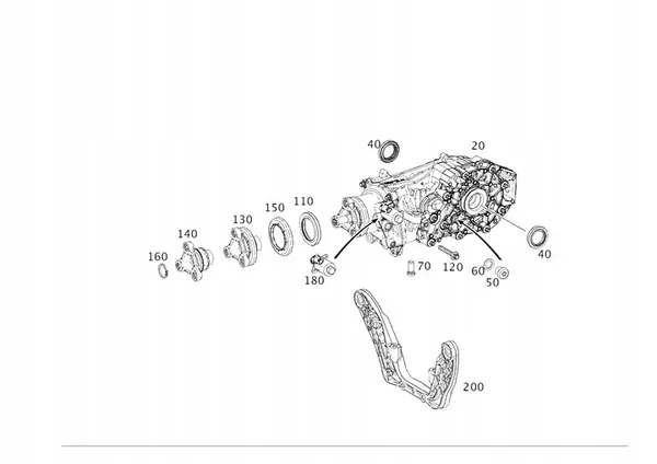Différentiel arrière Mercedes Classe B W246 4MATIC A2463507701 image 8