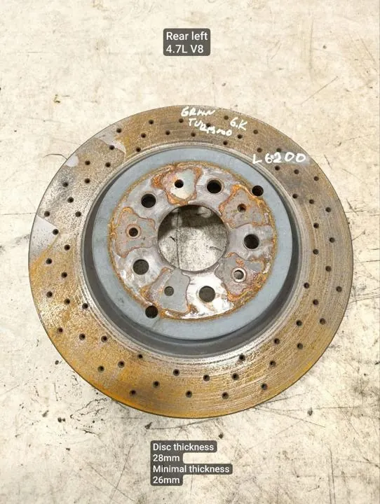 Maserati Remschijf OEM 2284110K Achter Gebruikt image 2