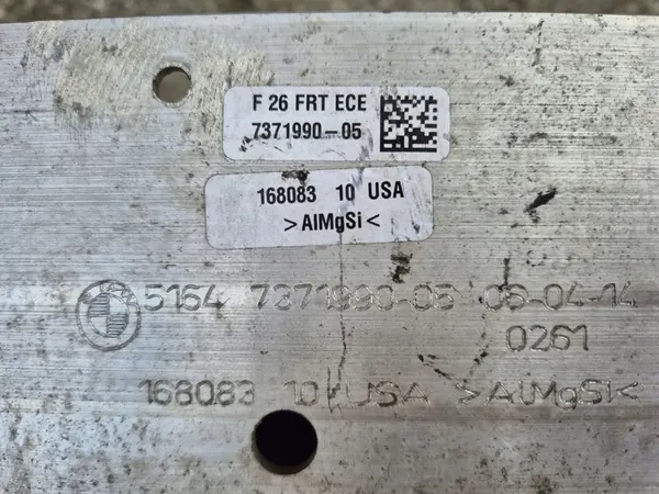 BMW X3 X4 F25 F26 Etupalkki Vasen Muodonmuutosalue image 6