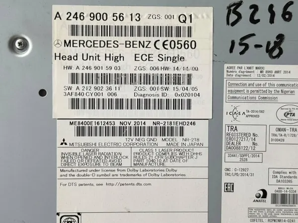 Radio-Navigationsleser OEM A2469005613 Mercedes image 5