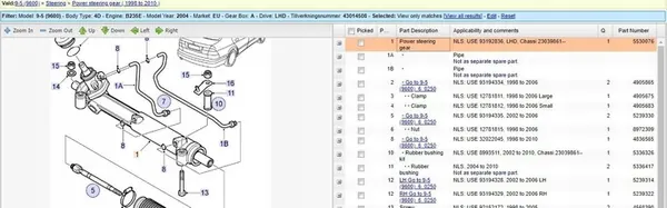 Saab 9-5 2007 Caixa de Direção image 7