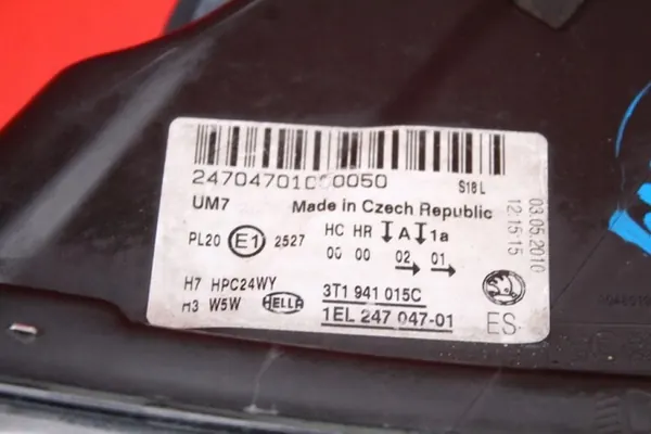 Vasen ajovalolasi Skoda Superb II 08-13 3T1941015C image 7