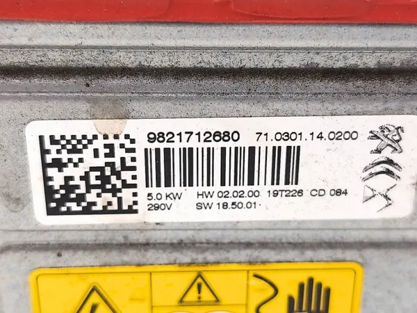 Chauffage liquide OEM 9821712680 pour Peugeot 508 II image 9