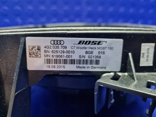 Audi A6 C7 Sedan Subwoofer Bose OEM 4G2035709 image 8