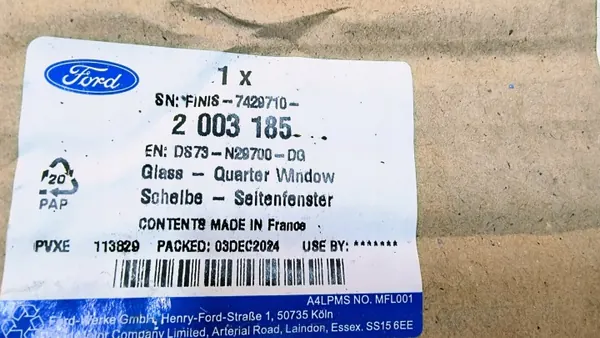 Karossglas Höger Bak DS73-N29700 MBAP Ford Mondeo image 8