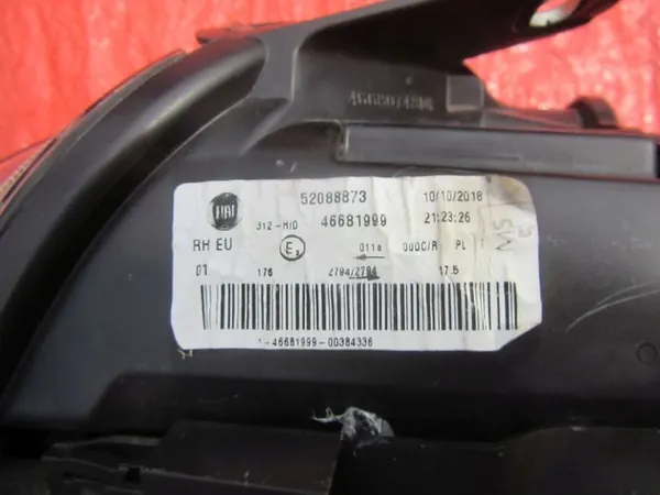 LAMPA XENON FIAT 500 ABARTH Direita Dianteira OEM 52088873 image 5