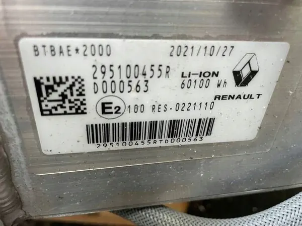 Batería de tracción Renault OE 295100455R 45Ah Usada image 5