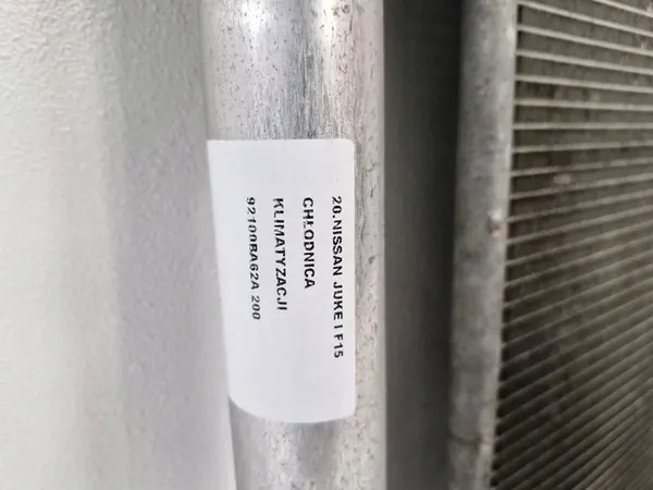 NISSAN JUKE I F15 1.5 DCI Ilmastointikondensaattori 92100BA62A image 4