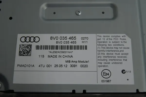Audi A3 8V Förstärkare OEM 8V0035465 - Begagnad Testad image 5