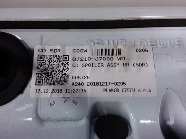 Kia Ceed III HB Takaspoileri OEM 87210-J7000 image 4