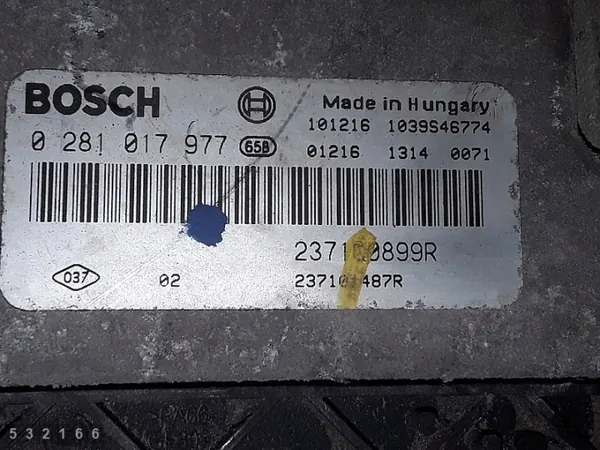 2011 Opel Movano A ECU 2.3 Diesel 237100899R image 4