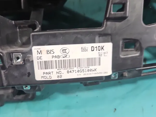 Ohjaustaulukko matkustajan turvatyyny Kia Niro OEM image 4