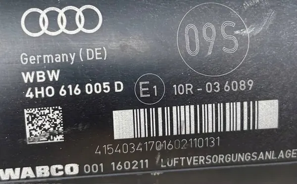 Compressor suspensão Audi A8 D4 OEM 4H0616005D image 3