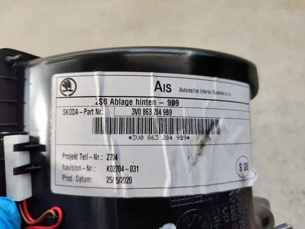 Cendrier Arrière OEM 3V086328425 pour Skoda Superb III image 5