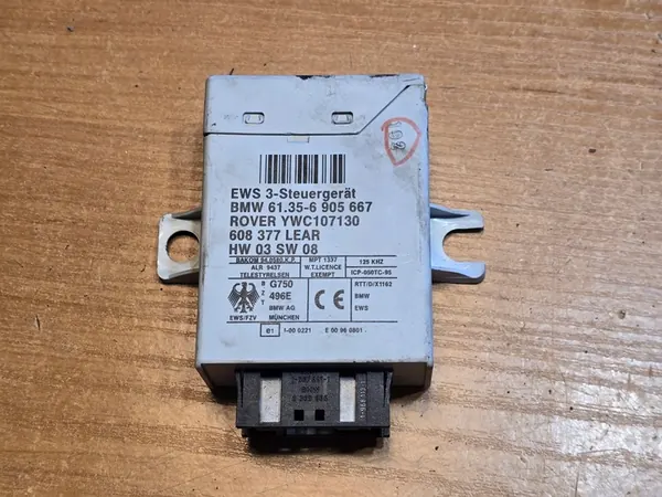 BMW X5 E53 3.0i ECU Kit DME 7519308 EWS3 Nyckel image 3